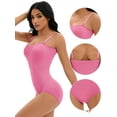 thumbnail image 3 of DARING DIVA Button Bottom Shapewear Cami Slimming Butt Lifter Bodysuit L Pink, 3 of 6