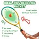 thumbnail image 3 of Juego de raquetas de tenis AboveGenius Kids de 21 pulgadas para niños de 4 a 6 años con bolsa, 3 of 9