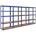 thumbnail image 1 of Costway 4PCS 72''Heavy Duty Steel 5 Level Garage Shelf Storage Adjustable Shelves Blue, 1 of 10