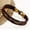 #4, variant on opvise Men Vintage Braided Faux Leather Stainless Steel Cuff Bangle Bracelet Wristband
