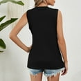 thumbnail image 4 of Cagogo Women's Basic Tank Tops Under $5 Sleeveless Pleated Trendy Summer Camis T Shirts Loose Fit Solid Color Plain Crewneck Tanks Outfits Mothers Day Gifts, 4 of 6