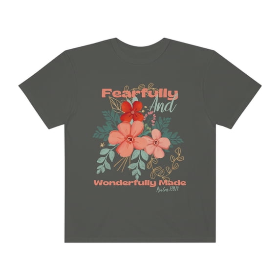 Fearfully And Wonderfully Made Christian Shirt Love Like Jesus Flower Shirt