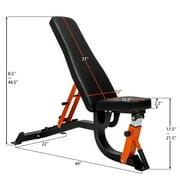 AMOSTBY Adjustable Weight Bench for Home Gym 600 lbs weight capacity