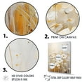 thumbnail image 3 of Designart "Breeze Among Beige Wildflowers V" Wildflowers Floater Framed Canvas Art Print, 3 of 5