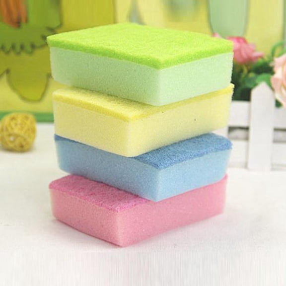 Product Cleaning Brush 10Pcs Sponge Set Universal Tools for Kitchen and Home Cleaning Supplies—Versatile Sponges and Brushes for Efficient Mess, Multicolor