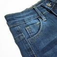 thumbnail image 4 of KIDSCOOL SPACE Little Girls Boys Jeans,Elastic Band Inside Ripped Straight Fit Stretchy Denim Pants,6-7 Years, 4 of 5