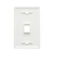 thumbnail image 3 of axGear 1 Port Keystone Wall Plate Single Gang Standard Size RJ45 Jack Modular Insert Cat5e Cat6 Ethernet Port White, 3 of 3