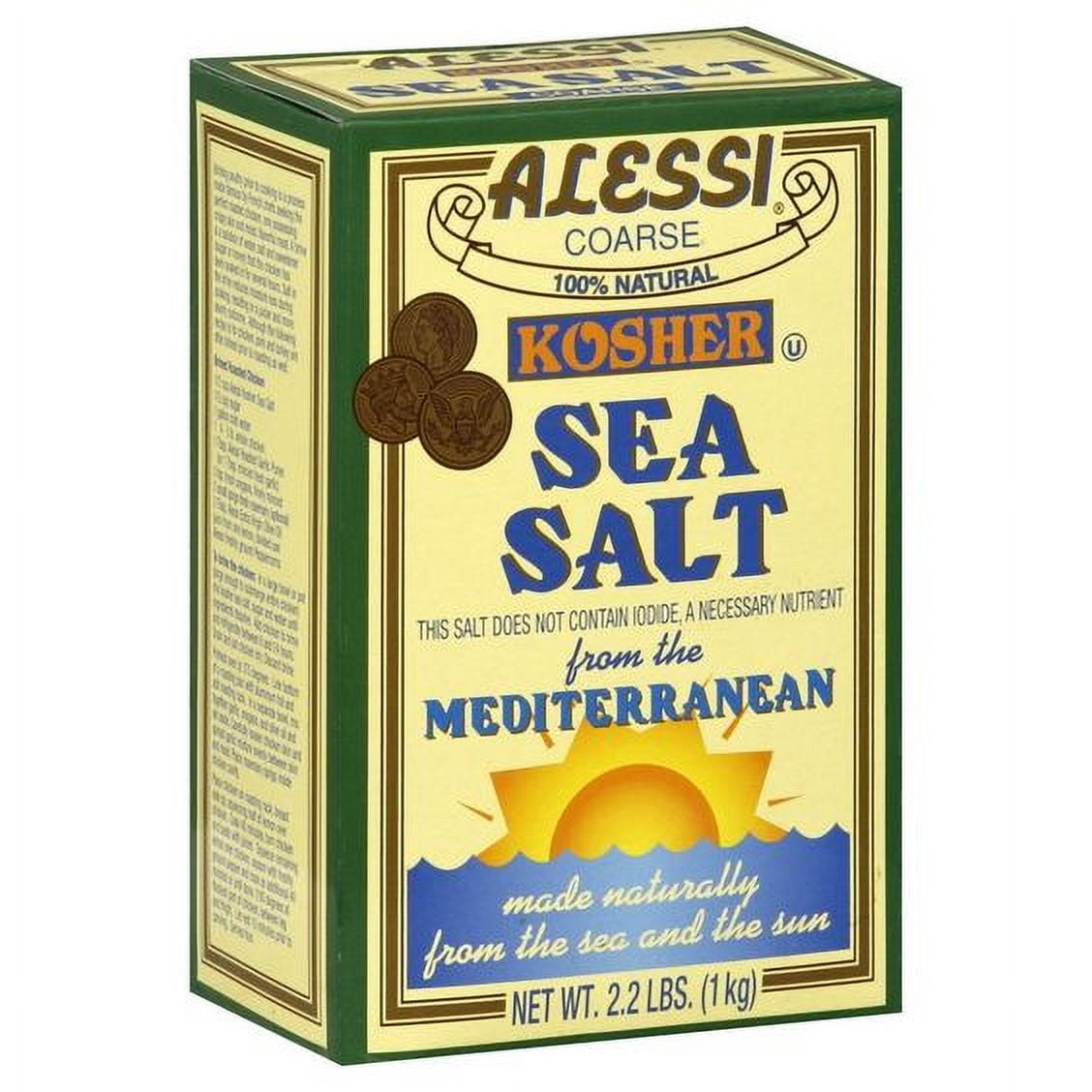 ALESSI - Fine Mediterranean Sea Salt, (2)-24 OZ Pkgs
