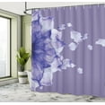 thumbnail image 4 of Ambesonne Flower Shower Curtain, Abstract Futuristic Artwork, 69"Wx84"L, Lavender Blue, 4 of 4