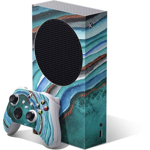 Skinit Geode Turquoise Watercolor Geode Xbox Series S Bundle Skin