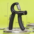 thumbnail image 4 of 5-60 Kg Grip Strengthener Exerciser Adjustable Hand Grips Strengthener With Stainless Steel Spring, 4 of 5