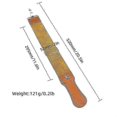 thumbnail image 2 of Men's Leather Razor Strop Sharpener Belt for Straight Razor Folding Sharpening, 2 of 5