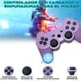 thumbnail image 3 of Control Inalámbrico recargable compatible Con Ps3 Lila , 3 of 6