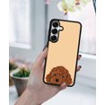 thumbnail image 5 of WIRESTER Shockproof Soft Rubber Cover Case for Samsung Galaxy S25 6.2" 2025, Animal Brown Toy Poodle Puppy Dog On Sunset Background, 5 of 5