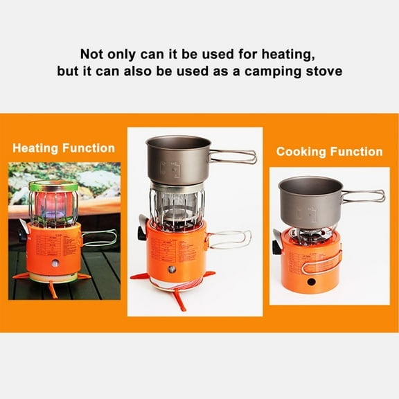Portable Portable 2000W Gas Heater Outdoor Camping Stove Heating Cooker For Ice Fishing Camping Hiking