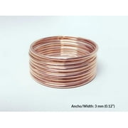 Bangles For Oya in Stainless Steel with Real 14 K Rose Gold plating-TOOL12