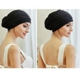 thumbnail image 2 of Sonducket Ligero y ajustable Manténgase cómodo en el gorro de natación para mujer Gorro de baño de tela impermeable Deportes acuáticos azul, 2 of 6