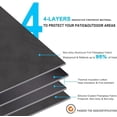 thumbnail image 4 of 42" Fire Pit Mat for Solo Stove Bonfire,4 Layers Double-Sided Fireproof Under Grill Mat Protector for Deck,Patio,Round BBQ Mat Indoor Fireplace Pad for Solo Stove Accessories,Easy to Clean, 4 of 9