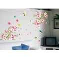 thumbnail image 2 of Openpig Removable Flower Wall Decal Floral Wall Sticker 3D Pink Peach Blossom Peel and Stick Home Wall Art Decor for Girls Teens Bedroom Baby Kids Nursery Room Living Room Wall Decoration, 2 of 5