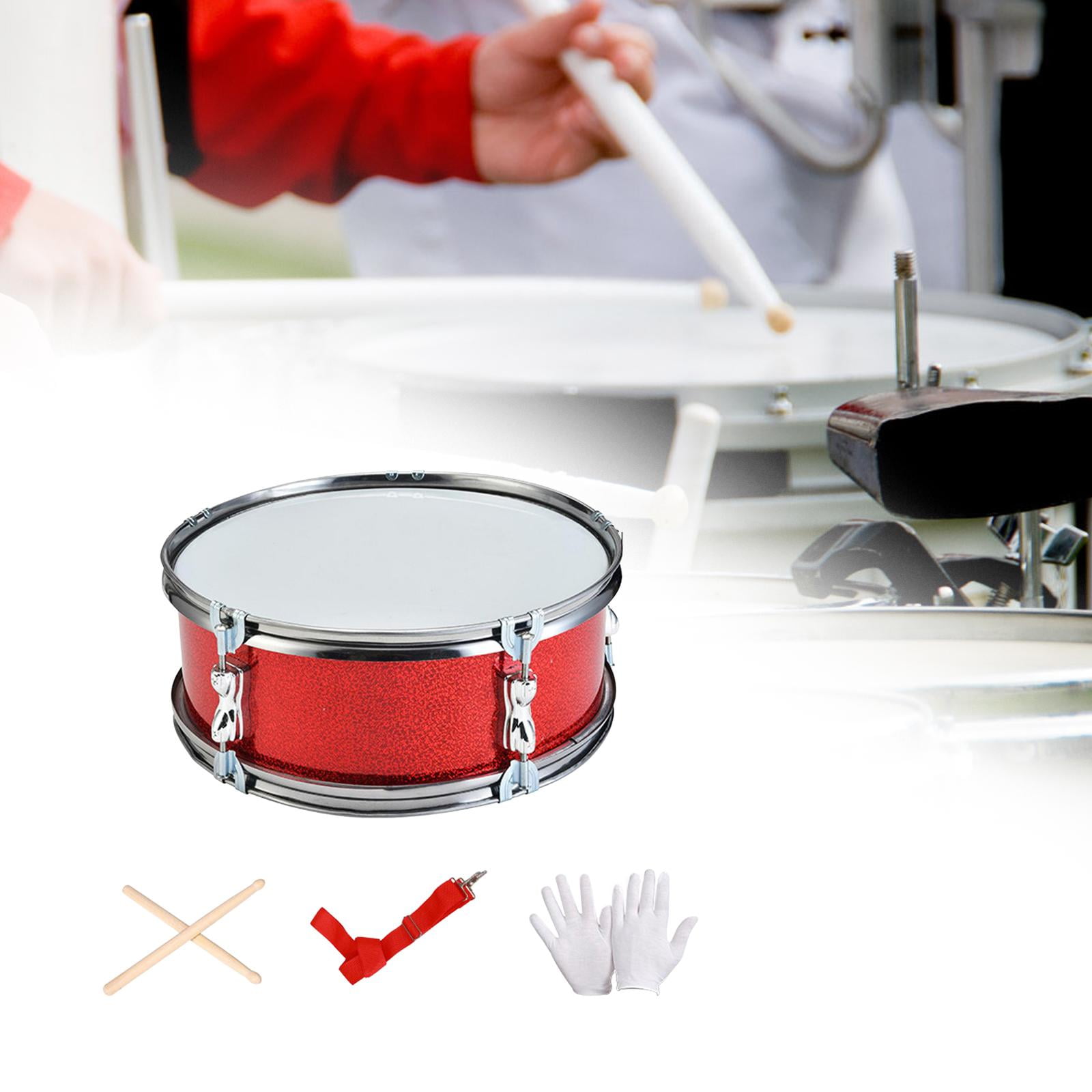 Snare Drum Percussion Instrument Music Drum Drum Set with Stainless Steel Build for Beginners Boys Children Parties