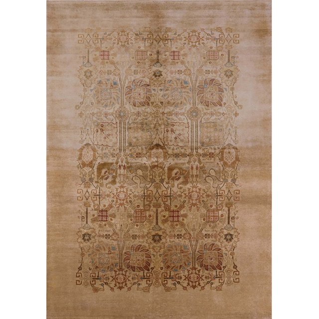Ahgly Company Tapis d'Intérieur Lavable en Machine Rectangle Moderne Moderne Peru Brun, 2' x 3'