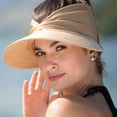 thumbnail image 3 of Shenmeida Womens Sun Visor Hat Wide Brim Summer UPF 50+ UV Protection Beach Sport Cap, 3 of 7