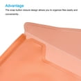 thumbnail image 5 of Unique Bargains A4 Snap Button File Folders, Orange, 12 Pack, 5 of 5