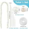 thumbnail image 2 of 1 Strand Natural Freshwater Pearls Bead 7-9.5x8-10.5mm Irregular Small Pearl Loose Bead Baroque Cultured Pearl Beads with Nylon Cord and Beading Needle for Jewelry Making DIY Crafts, 2 of 9