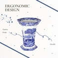 thumbnail image 6 of Spode Blue Italian Hexagonal Vase, 6 of 7