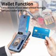 thumbnail image 5 of For iPhone 15 Carbon Fiber Vertical Flip Zipper Phone Case, 5 of 5