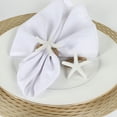 thumbnail image 4 of Yesbay 6 Pcs Napkin Rings Starfish Shape Reusable Ocean Theme Weddings Dinners Banquets Nautical Party Decoration Napkin Holders, 4 of 7