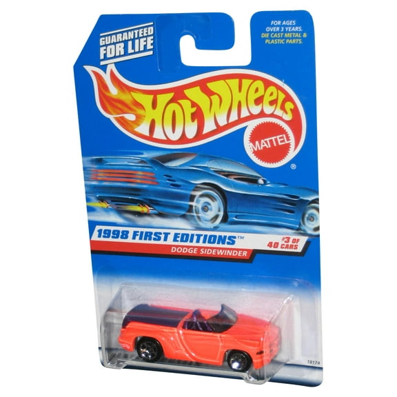 Hot Wheels 1998 First Editions 3/45 Dodge Sidewinder Orange Car #634