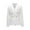 White, variant on Siilsaa Women's and Women's Plus Ponte Blazer Black,S