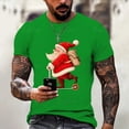 thumbnail image 1 of Camisas navideñas con estampado 3d de vacaciones para hombre, camisetas con cuello redondo, ropa de manga corta de verano para hombre, camisetas informales de gran tamaño para hombre, Top 2023, 1 of 3