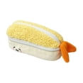 thumbnail image 2 of Organizador de papelería con temática marina con estuche suave de gambas • Adorable bolsillo con cremallera de peluche • Gran capacidad de almacenamiento • Accesorio de regalo de novedad Kawaii, 2 of 6