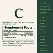 Nature's Bounty Pure Vitamin C Caplets, 1000 Mg, 300 Ct