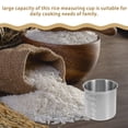 thumbnail image 3 of Hemoton Japanese Rice Cooker Measuring Cup Stainless Steel Rice Measure Scoop with Scale for Rice Flour Nuts Measuring 250ml, 3 of 8