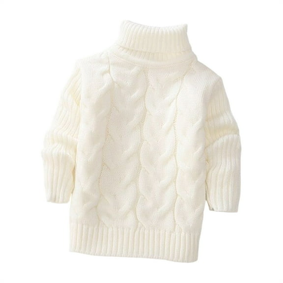 LIJCC Kids Sweaters Cable Knit Turtleneck Cotton Chunky Winter Pullover Stretchy Loose Fit Long Sweater for Teen Girls Fall Winter Thick Warm Tops