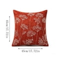 thumbnail image 3 of Byndra Wildflower Embroidery Pillow Covers, 18 x 18 Inch Polyester Chenille Cushion Cases, Floral Sofa Pillow Covers for Farmhouse Living Room, Home Closet and Travel Storage, 3 of 7