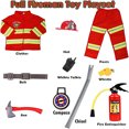 thumbnail image 2 of NimJoy Fire Chief Costume Firefighter Role Play Fireman Dress-up Set for Kids 3-6 Years Toddler Best Gift Birthday Christmas Present(10 pcs), 2 of 9