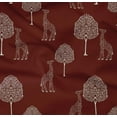 thumbnail image 4 of oneOone Organic Cotton Poplin Twill Fabric Tree & Giraffe Block Decor Fabric Printed BTY 42 Inch Wide, 4 of 4
