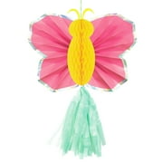Way To Celebrate Hanging Honeycomb - Pink Butterfly