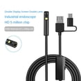 thumbnail image 4 of HD 1080P CáMara EndoscóPica de Doble Lente 9 Cable Suave USB Tipo-C PC IP68 Boroscopio de InspeccióN de TuberíAs una Prueba de Agua-3.5M, 4 of 5