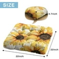 thumbnail image 7 of Retro Sunflower Floor Cushion 22x22 Inch Square Pillow, Vintage Watercolor Design, Soft for Living Room & Lounge, 7 of 7