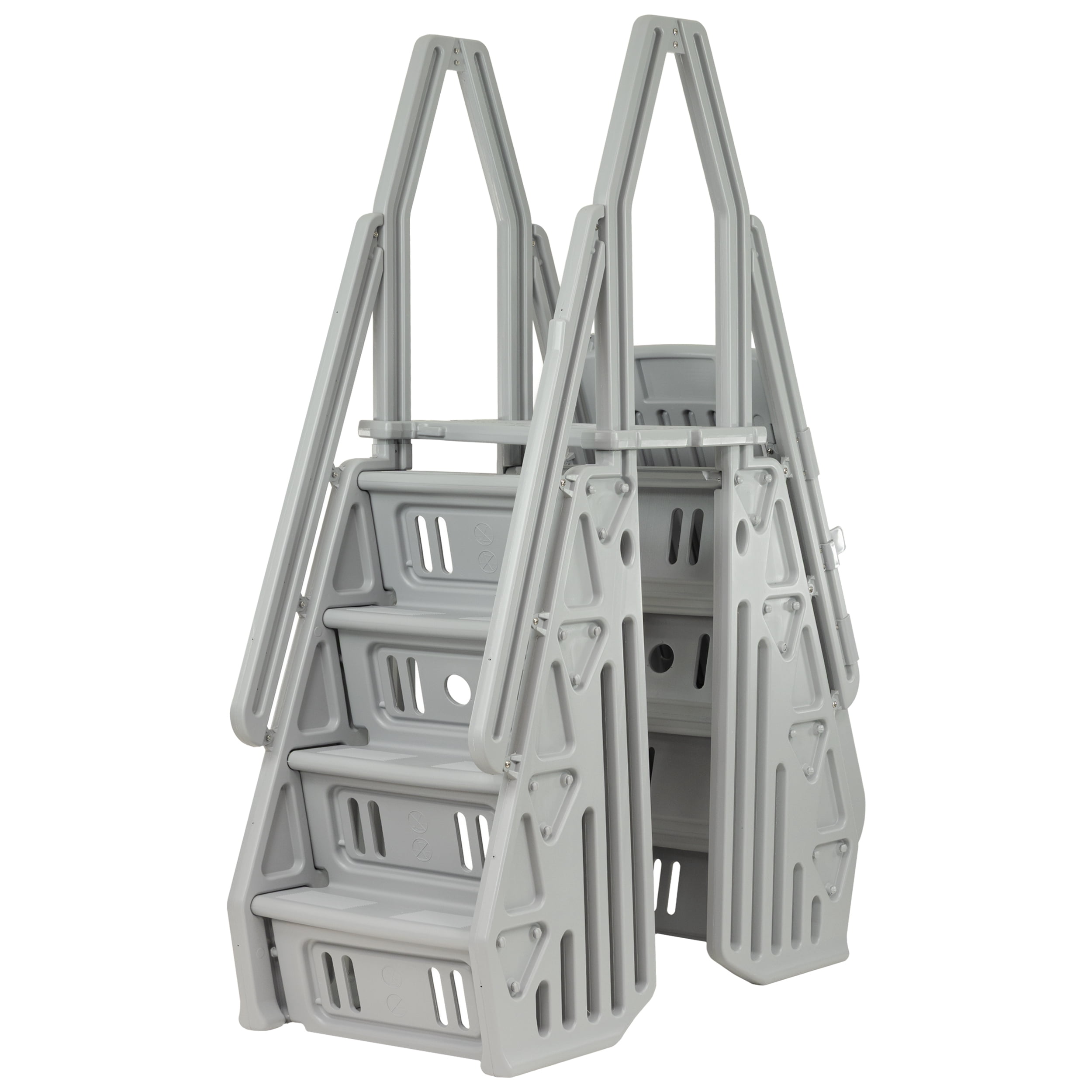 VinylWorks 24" Wide Deluxe Step Entry with Gate, Gray