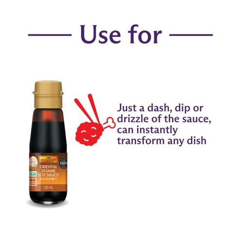 Lee Kum Kee Oriental Sesame Soy 120ml, British Import (Pack of 2)
