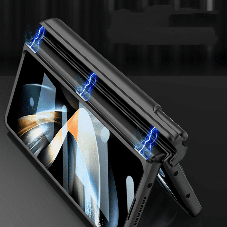 S Pen Holder Case Compatible Samsung Galaxy Z Fold 4 Case With Magnetic  Hinge Protection & Wristband,shockproof Pc Cases