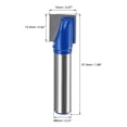 thumbnail image 2 of Unique Bargains 12mm Dia 8mm Shank Bottom Cleaning Router Bit 2 Flutes Carbide Tipped Cutter Uncoated for Woodworking, 2 of 5