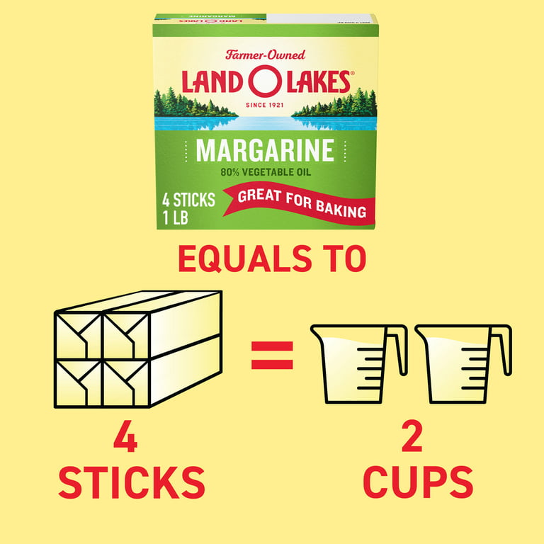 Land O Lakes Stick Margarine, 16 oz, 4 Sticks 