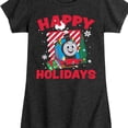 thumbnail image 3 of Thomas & Friends - Happy Holidays Thomas - Youth and Toddler Girls Fitted Short Sleeve Graphic T-Shirt, 3 of 5